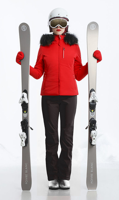 Poivre Blanc womens red ski jacket