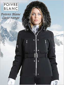 Poivre Blanc POIVRE BLANC LADIES XL UK 16 BLACK ADA SKI JACKET RRP Â£365 EP 